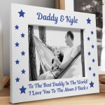 Personalised Dad Photo Frame Novelty Gift For Dad Birthday