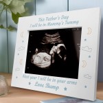 Fathers Day Gift For Dad To Be Wooden Baby Scan Photo Frame