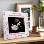 Fathers Day Gift For Dad To Be Wooden Photo Frame Baby Girl Gift