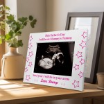 Fathers Day Gift For Dad To Be Wooden Photo Frame Baby Girl Gift