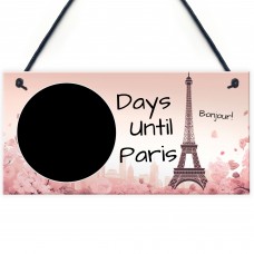 Holiday Countdown To Paris Hanging Plaque For Partner