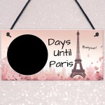 Holiday Countdown To Paris Hanging Plaque For Partner