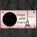 Holiday Countdown To Paris Hanging Plaque For Partner