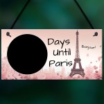 Holiday Countdown To Paris Hanging Plaque For Partner