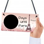 Holiday Countdown To Paris Hanging Plaque For Partner