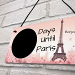 Holiday Countdown To Paris Hanging Plaque For Partner