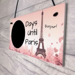 Holiday Countdown To Paris Hanging Plaque For Partner