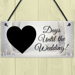 Wedding Countdown Hanging Sign Bride To Be Gifts Engagement 