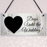 Wedding Countdown Hanging Sign Bride To Be Gifts Engagement 