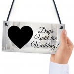 Wedding Countdown Hanging Sign Bride To Be Gifts Engagement 