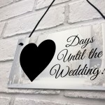 Wedding Countdown Hanging Sign Bride To Be Gifts Engagement 