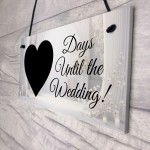 Wedding Countdown Hanging Sign Bride To Be Gifts Engagement 