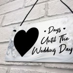 Wedding Countdown Plaque For Bride To Be Engagement Gifts 
