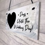 Wedding Countdown Plaque For Bride To Be Engagement Gifts 