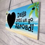 Holiday Countdown Hanging Plaque Novelty Hanging Gift For Family