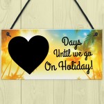 Holiday Countdown Plaque Summer Travel Gifts For Friend Mum Dad