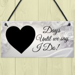 Wedding Countdown Sign Engagement Gifts For Bride Husband To Be
