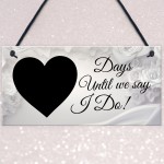 Wedding Countdown Sign Engagement Gifts For Bride Husband To Be