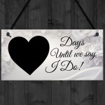 Wedding Countdown Sign Engagement Gifts For Bride Husband To Be