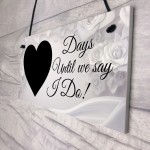 Wedding Countdown Sign Engagement Gifts For Bride Husband To Be