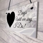 Wedding Countdown Sign Engagement Gifts For Bride Husband To Be
