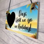 Holiday Countdown Sign Days Until Holiday Plaque Travel Gifts