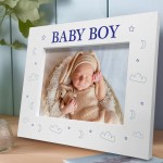 Baby Keepsake New Baby Photo Frame BABY BOY Baby Shower Gifts