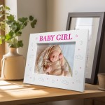 Baby Keepsake New Baby Photo Frame BABY GIRL Baby Shower Gifts