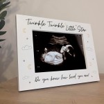 Pregnancy Gifts 7x5 White Frame Baby Scan Gift Daddy Mummy To Be