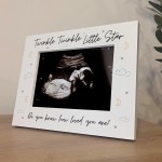 Pregnancy Gifts 7x5 White Frame Baby Scan Gift Daddy Mummy To Be