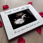Pregnancy Gifts 7x5 White Frame Baby Scan Gift Daddy Mummy To Be