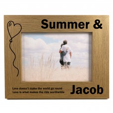Personalised Couple Photo Frame Anniversary Gift For Him Her