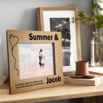 Personalised Couple Photo Frame Anniversary Gift For Him Her