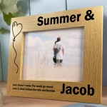 Personalised Couple Photo Frame Anniversary Gift For Him Her