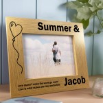 Personalised Couple Photo Frame Anniversary Gift For Him Her