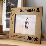 Personalised Couple Photo Frame Anniversary Gift For Him Her