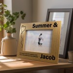 Personalised Couple Photo Frame Anniversary Gift For Him Her