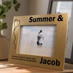 Personalised Couple Photo Frame Anniversary Gift For Him Her