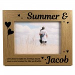 Personalised Gift For Couple Photo Frame Anniversary Christmas