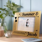 Personalised Gift For Couple Photo Frame Anniversary Christmas