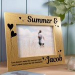 Personalised Gift For Couple Photo Frame Anniversary Christmas