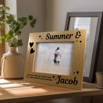 Personalised Gift For Couple Photo Frame Anniversary Christmas