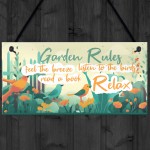  Funny Garden Rules Sign Wall Garden Garage Gate Door Plaque