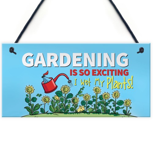 Novelty Garden Plaque Gift For Women Garden Shed Wall Fence 