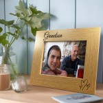 Grandson Photo Frame Nan Grandad Nanny Grandpa Gift For Birthday