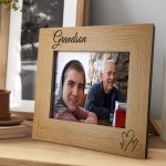 Grandson Photo Frame Nan Grandad Nanny Grandpa Gift For Birthday