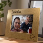 Grandson Photo Frame Nan Grandad Nanny Grandpa Gift For Birthday