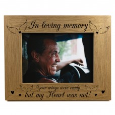 In Loving Memory Wooden Photo Frame Memorial Gift For Dad Mum