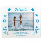 Friends Are Like Stars Wooden Photo Frame Gift For Birthday