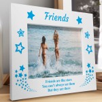 Friends Are Like Stars Wooden Photo Frame Gift For Birthday